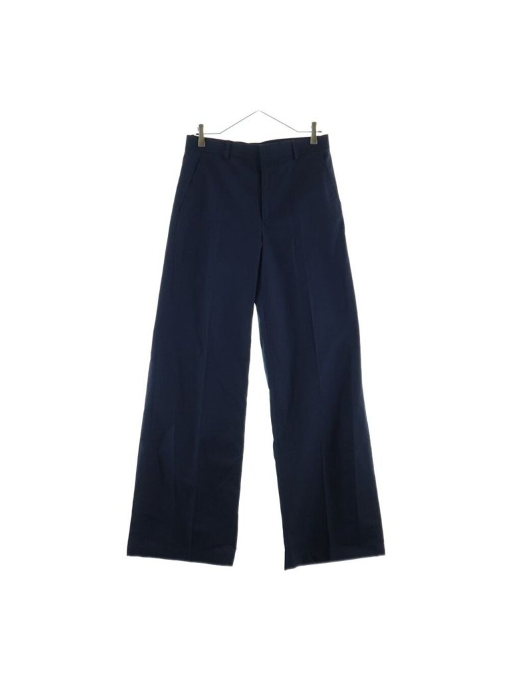 Gucci Logo Embroidery Straight Pants Navy